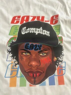 Compton Graphic Tee with Colorful Portrait of Eazy-E
